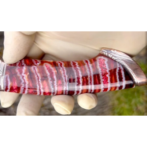 ЧЕРВОНИЙ ЗУБ ексклюзивний ніж студії ножів ручної роботи Василя Дячика, Cталь - К390™ 64 HRC. Photo 2